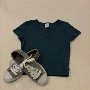 Aritzia- TNA Short Sleeve Crop Tee